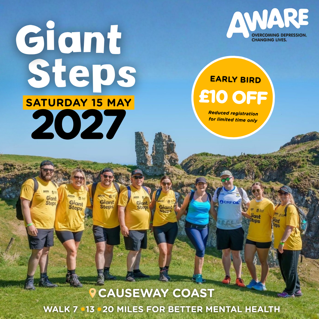 AWARE NI's Giant Steps - Saturday 15 May 2027