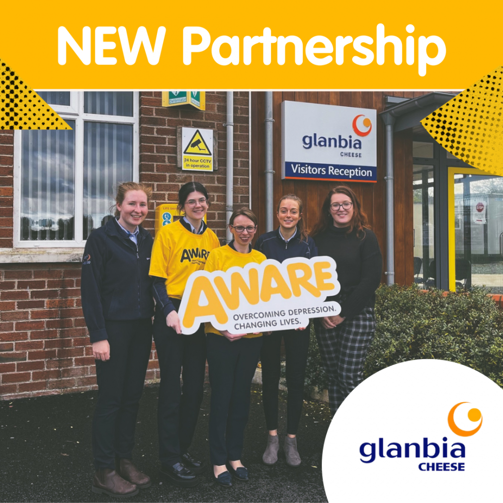 AWARE NI announce new partnership with Glanbia Cheese Ltd