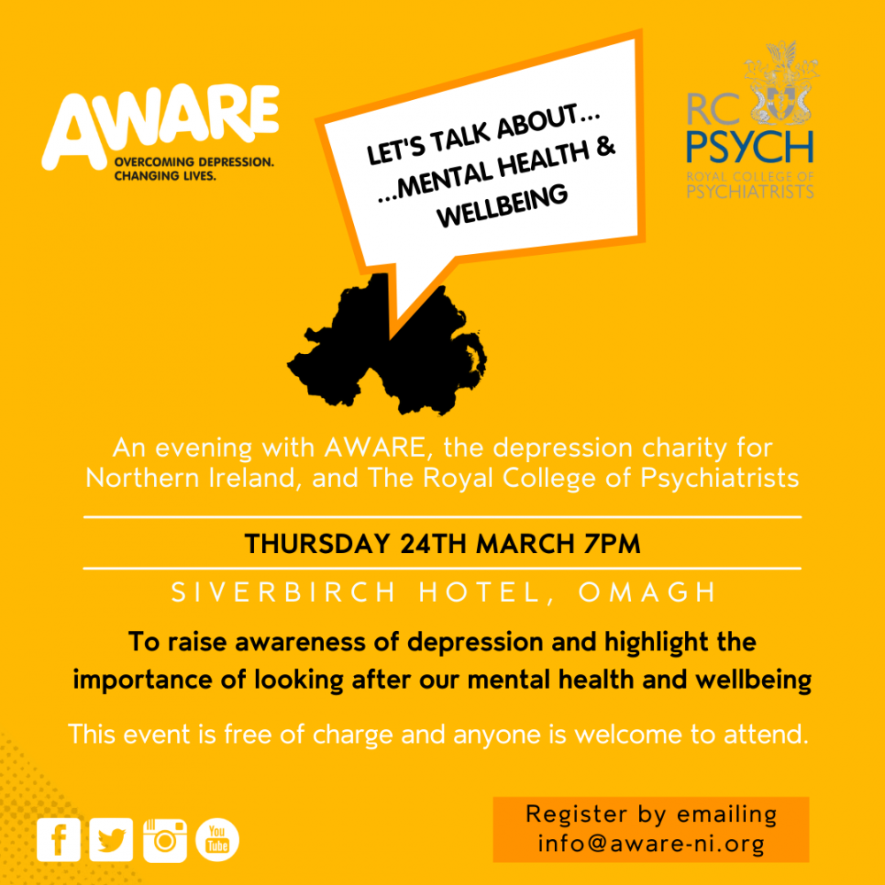 AWARE to hold mental health talk in Omagh