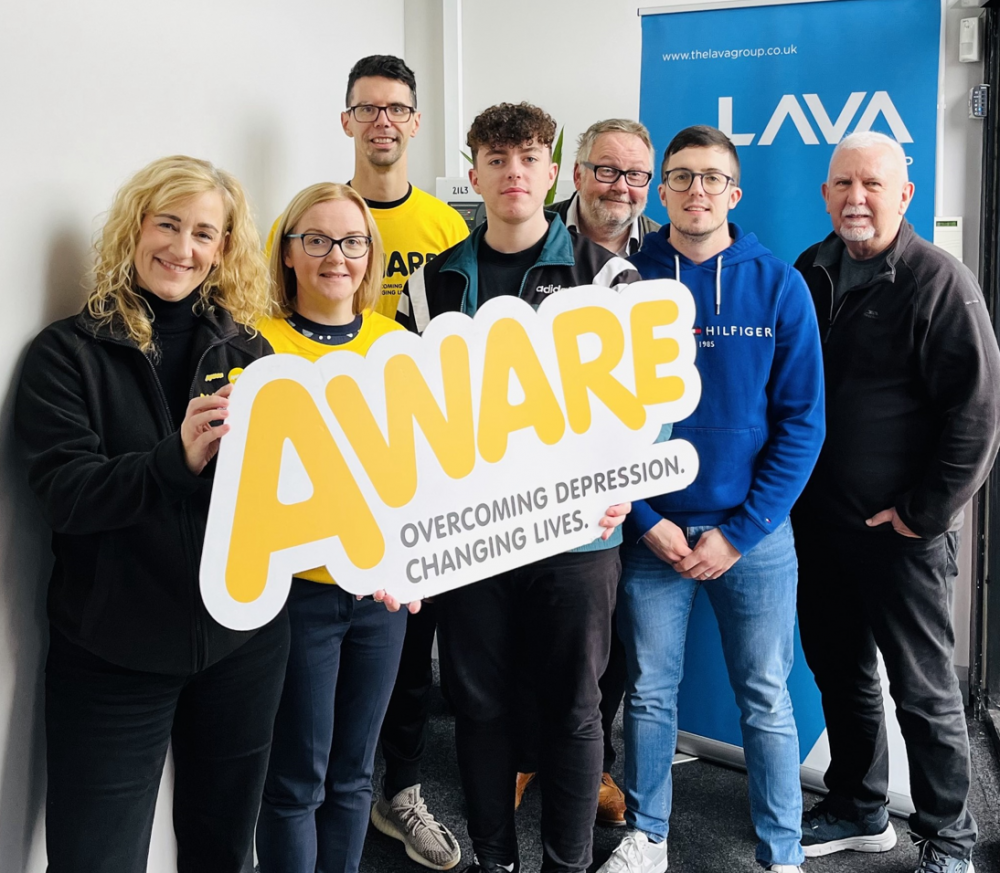 AWARE NI and Lava Group enter exciting new partnership to promote positive mental health in Northern Ireland
