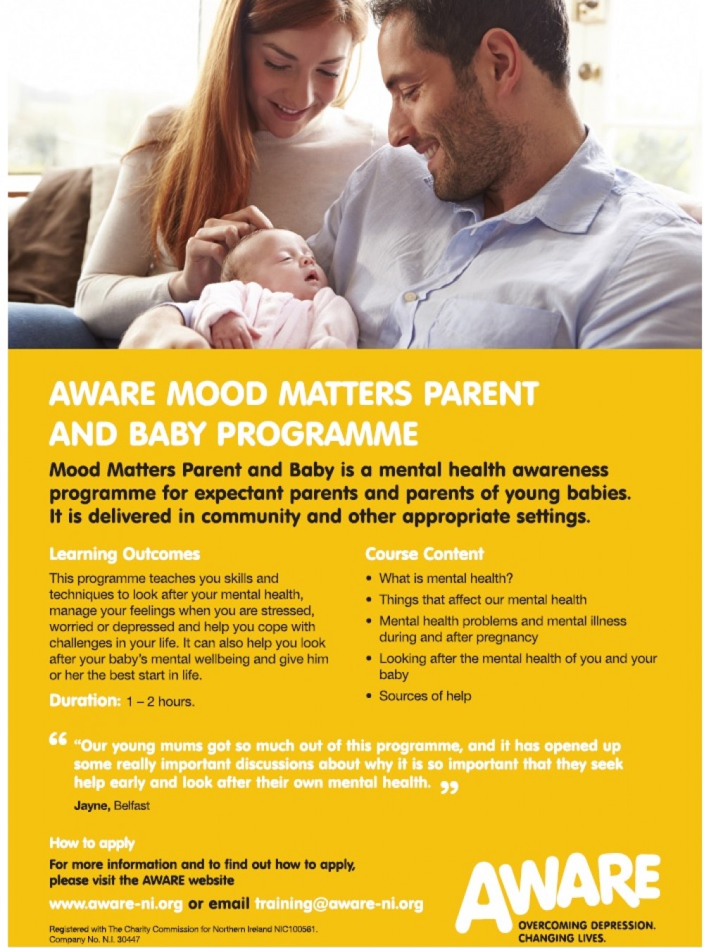 Maternal Mental Health Matters Awareness Week 30 April - 6 May